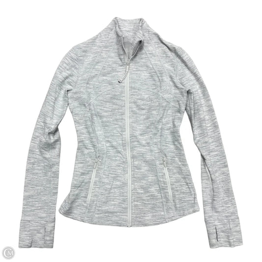 Athletic Jacket By Lululemon In Grey, Size: S