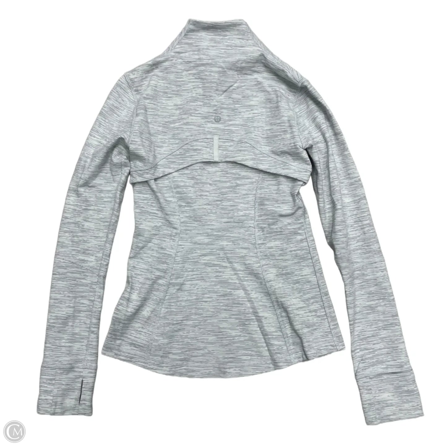 Athletic Jacket By Lululemon In Grey, Size: S