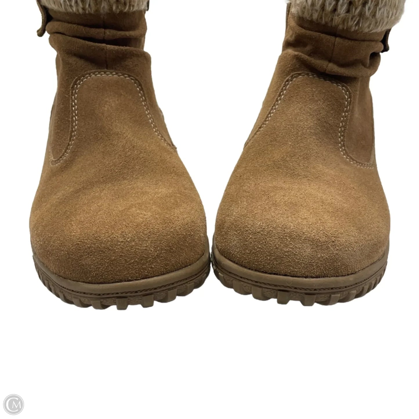 Boots Ankle Flats By Khombu In Tan, Size: 9