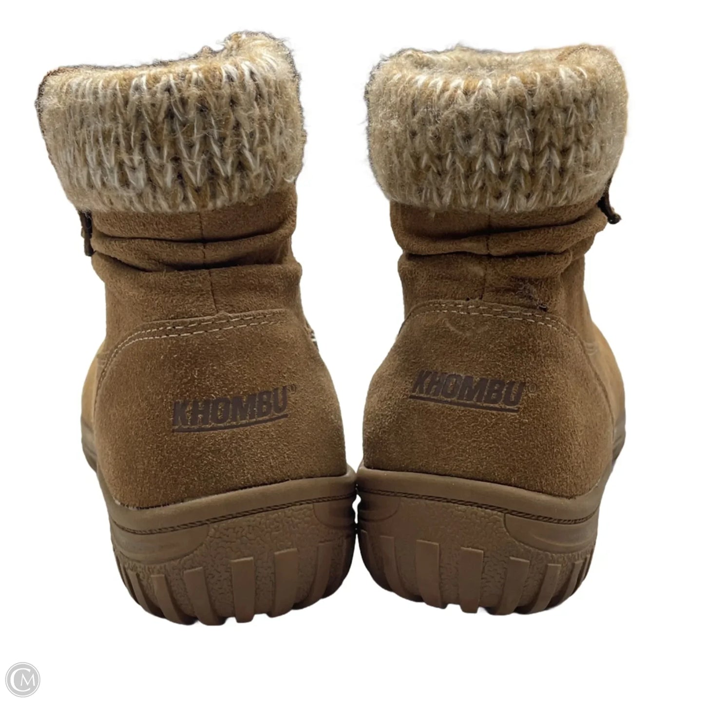 Boots Ankle Flats By Khombu In Tan, Size: 9