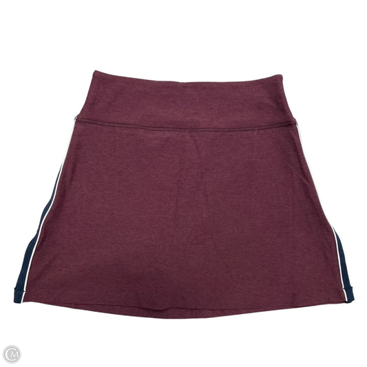 Athletic Skirt By Beyond Yoga In Maroon, Size: Xs