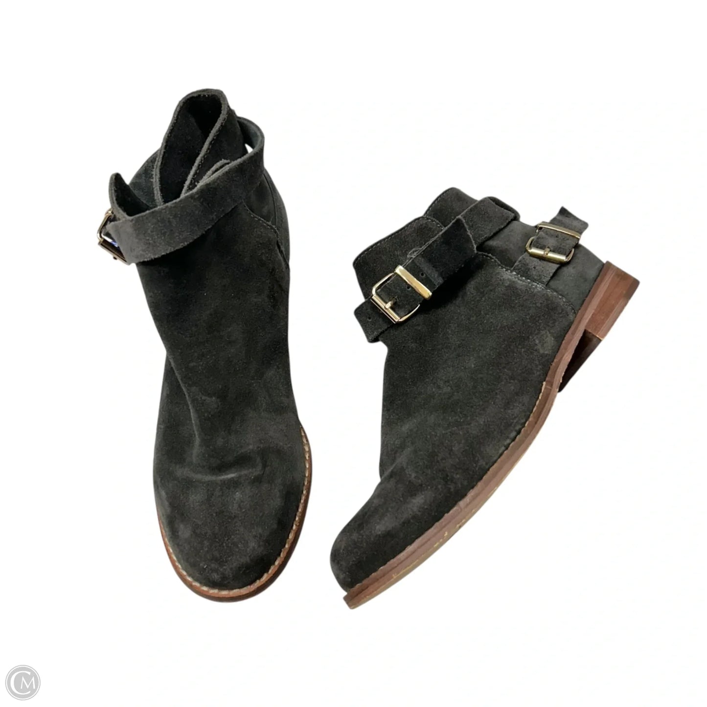 Boots Luxury Designer By Burberry In Black, Size: 7.5