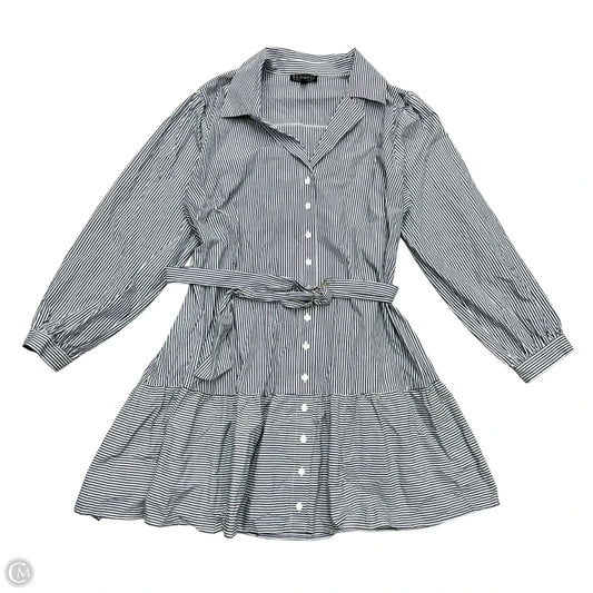 Dress Casual Midi By Eloquii In Grey & White, Size: 2x