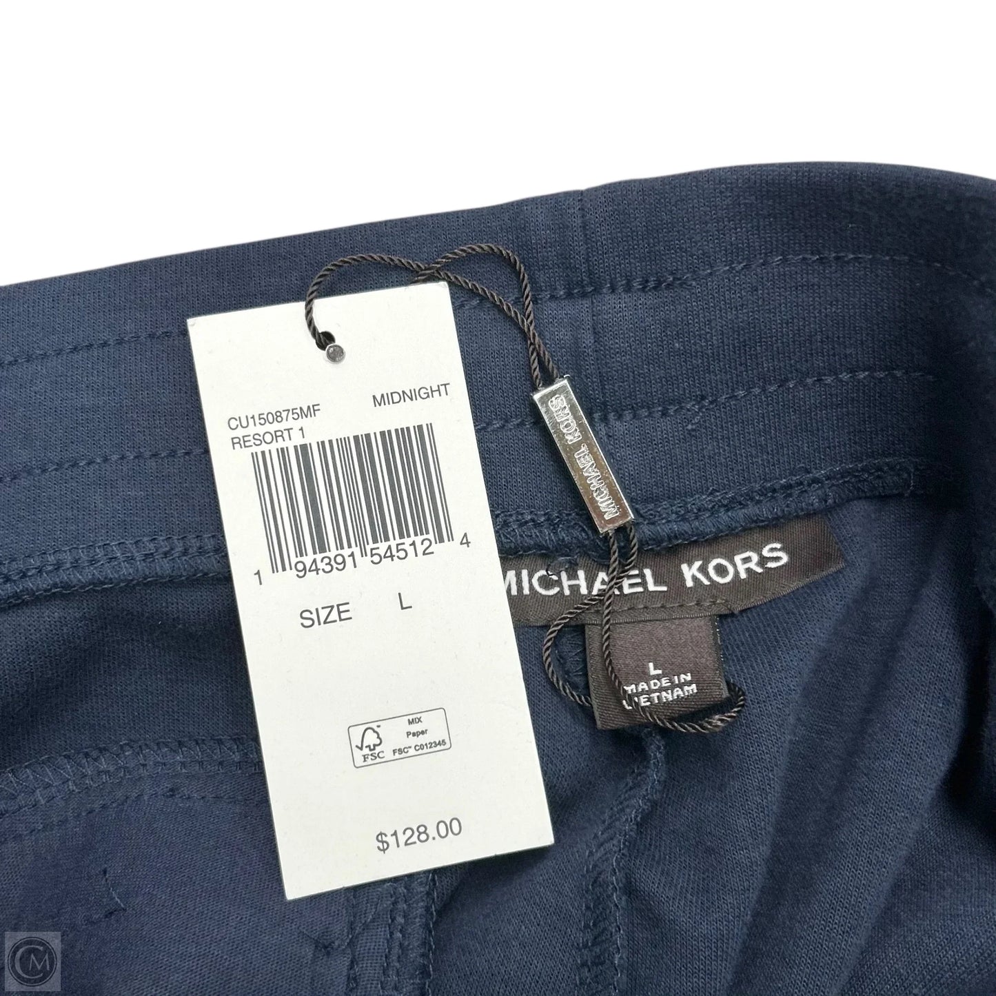 Pants Designer By Michael Kors In Navy, Size: L