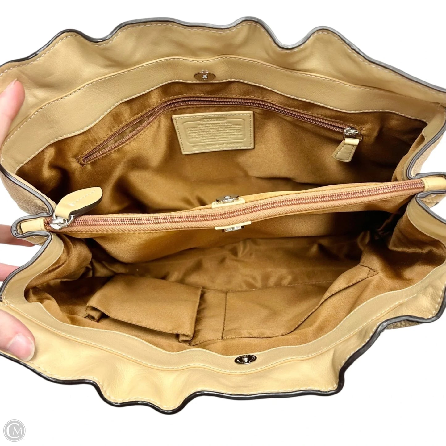 Handbag Designer By Coach, Size: Medium