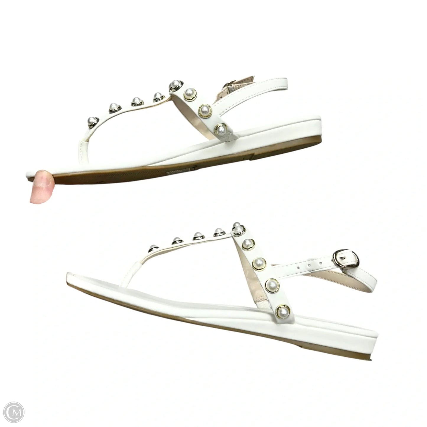 Sandals Flats By Charter Club In White, Size: 7