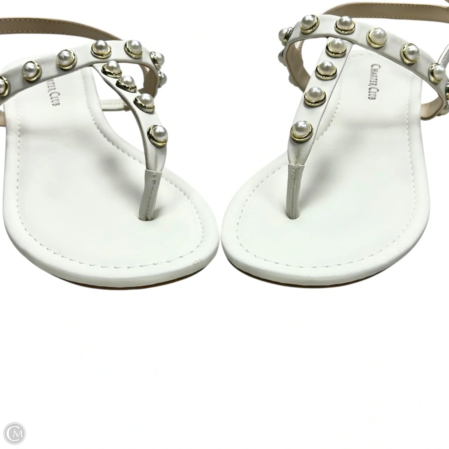 Sandals Flats By Charter Club In White, Size: 7