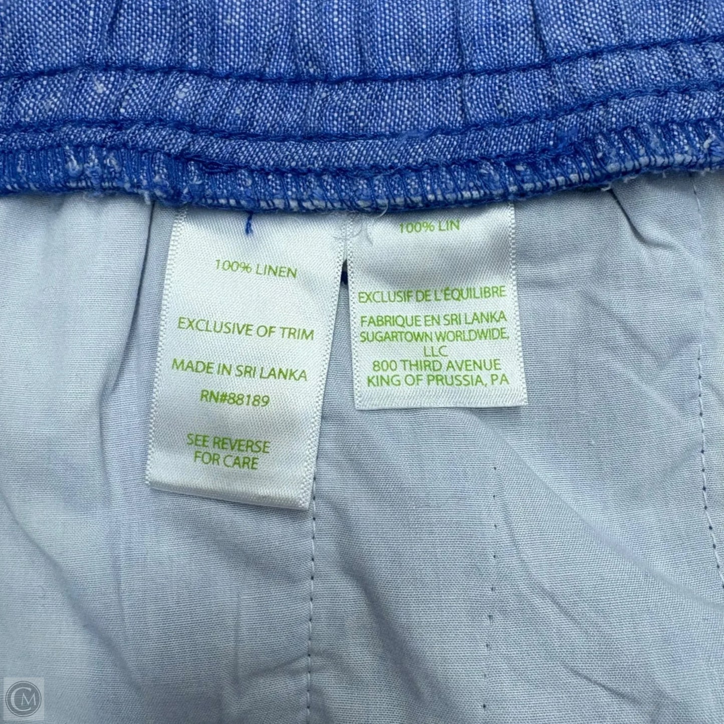 Shorts Designer By Lilly Pulitzer In Blue, Size: Xl