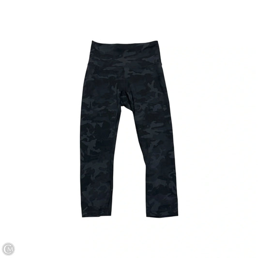 Athletic Leggings By Lululemon In Black & Grey, Size: S