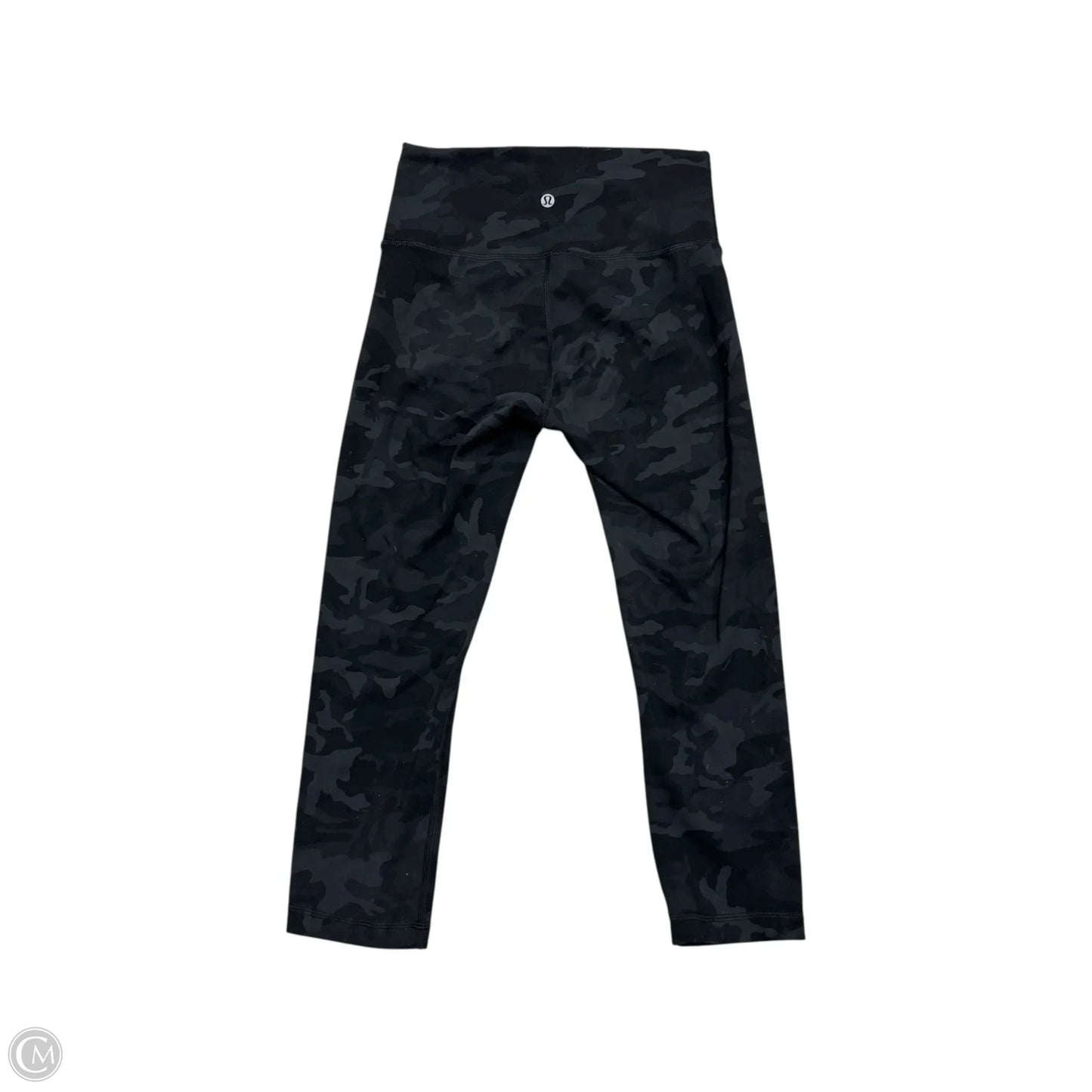 Athletic Leggings By Lululemon In Black & Grey, Size: S