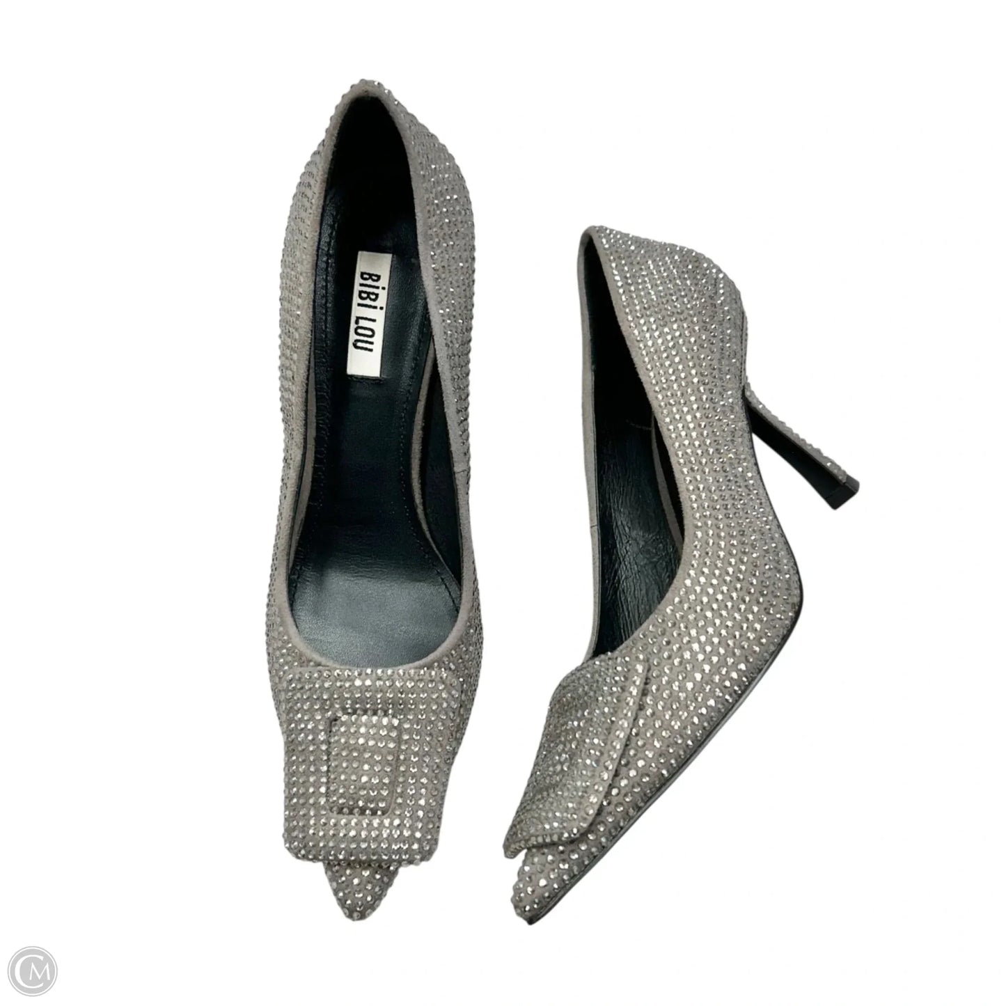 Shoes Heels Kitten By Bibi Lou In Silver, Size: 6.5