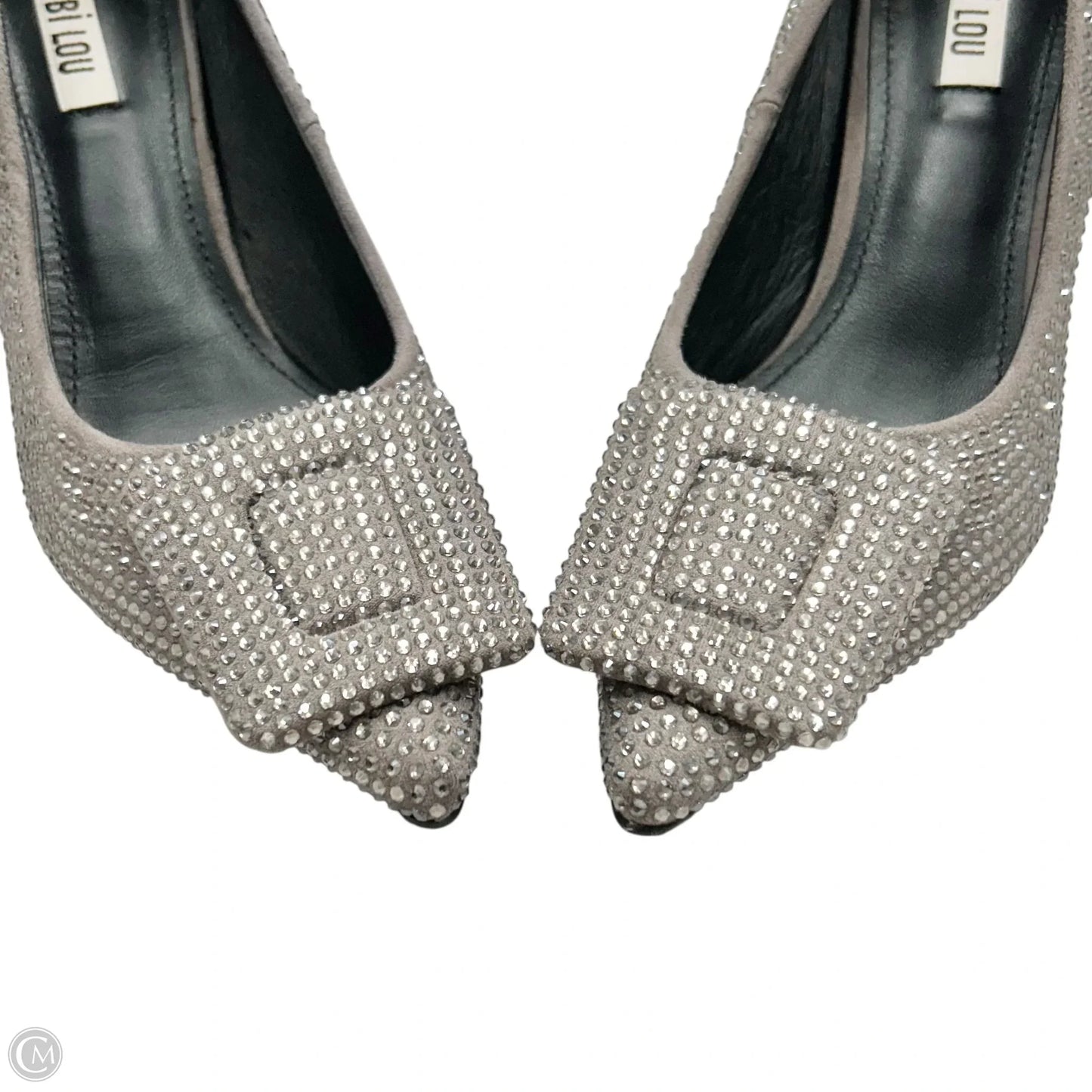 Shoes Heels Kitten By Bibi Lou In Silver, Size: 6.5