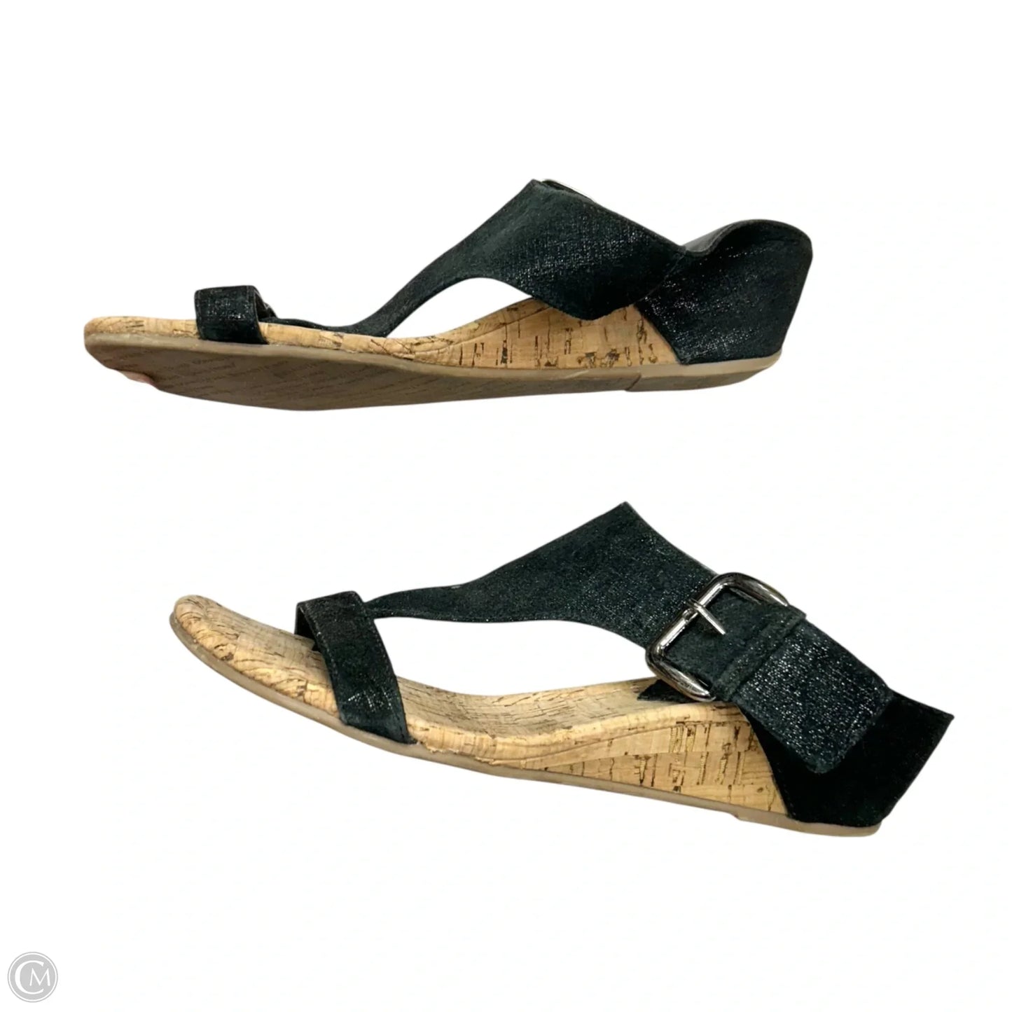 Sandals Heels Wedge By Donald Pliner In Black, Size: 7