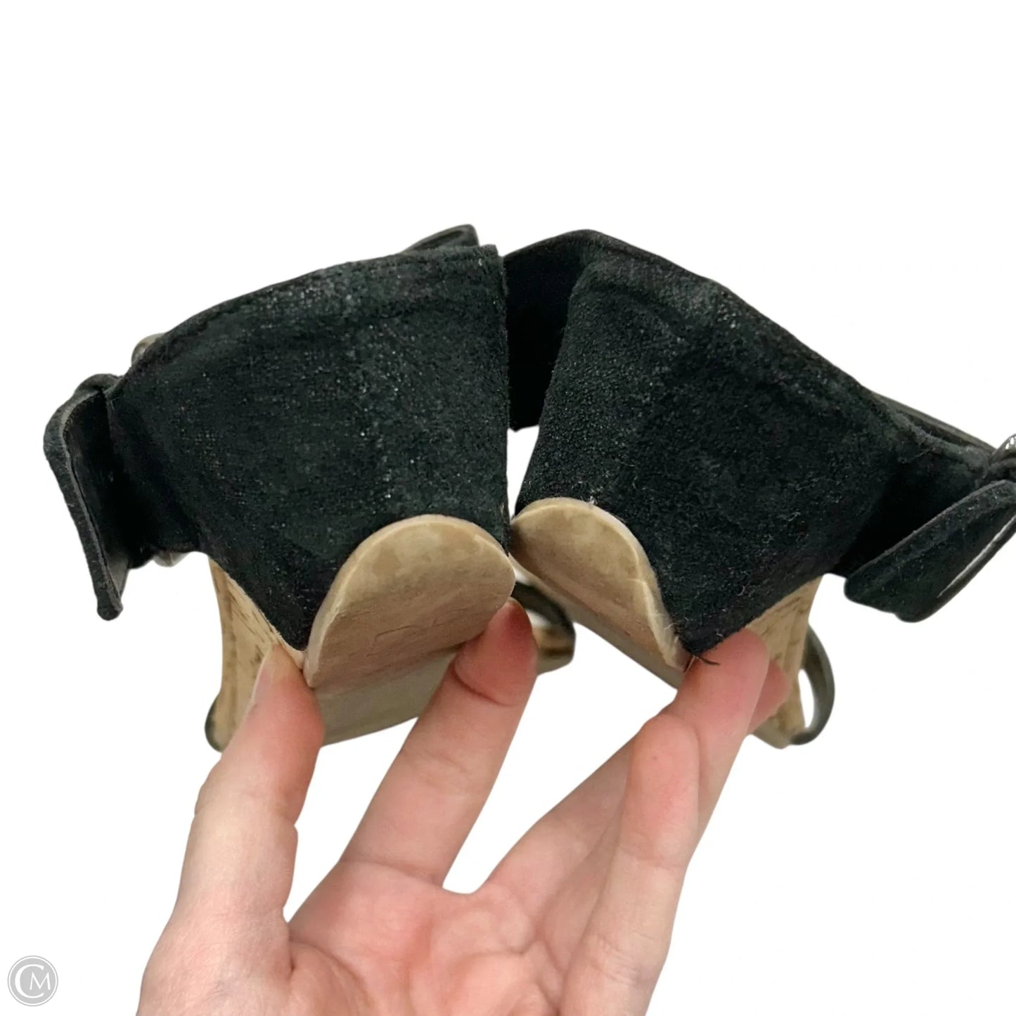 Sandals Heels Wedge By Donald Pliner In Black, Size: 7