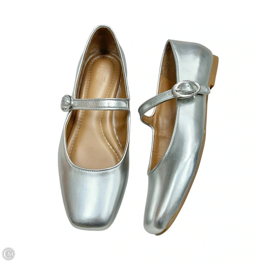 Shoes Flats By Nordstrom In Silver, Size: 6.5