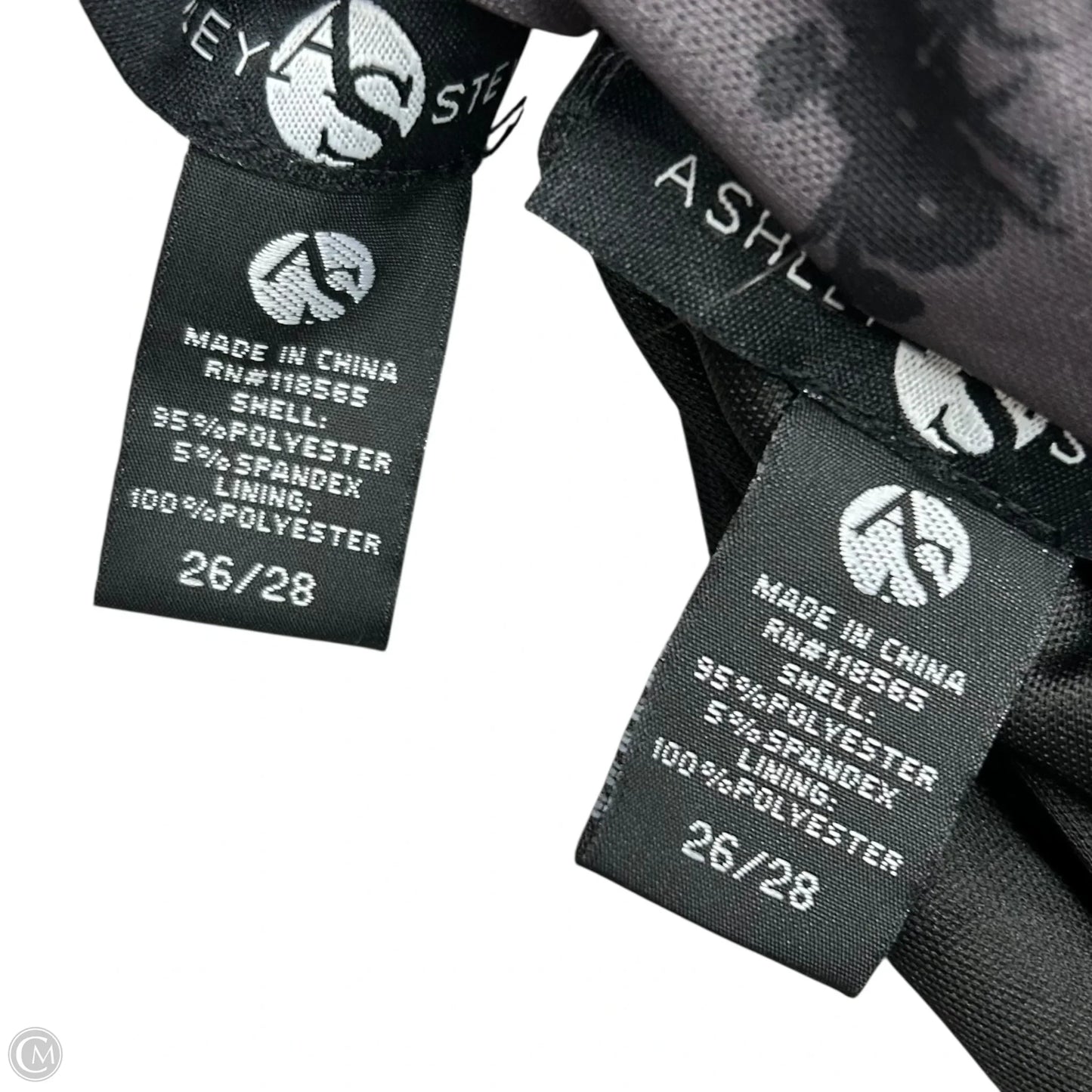 Skirt Set 2pc By Ashley Stewart In Black & Grey, Size: 4x