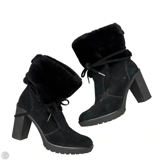 Boots Ankle Heels By Michael By Michael Kors In Black, Size: 9.5