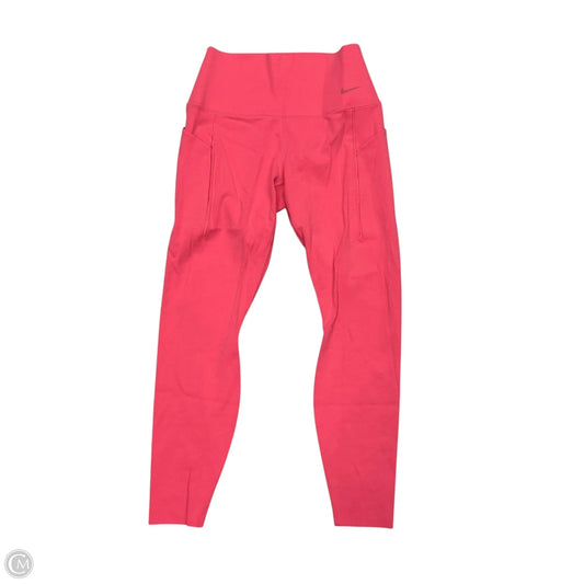 Athletic Leggings By Nike Apparel In Pink, Size: M