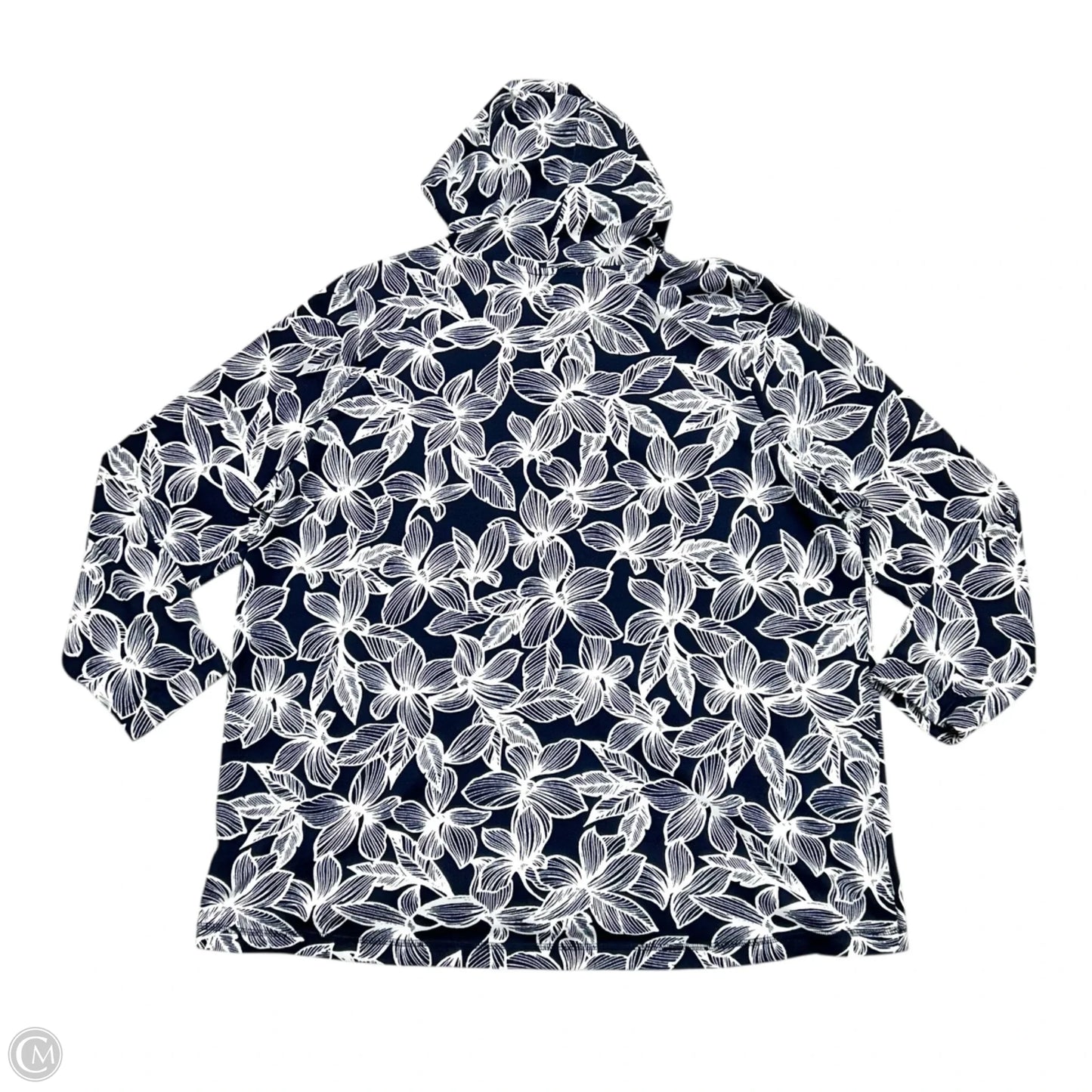 Jacket Other By Talbots In Blue & White, Size: 3x