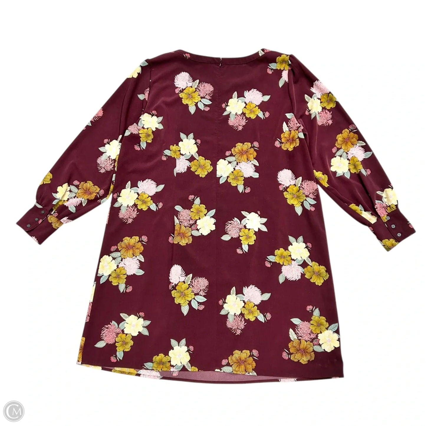 Dress Casual Short By Loft In Purple & Yellow, Size: 2x