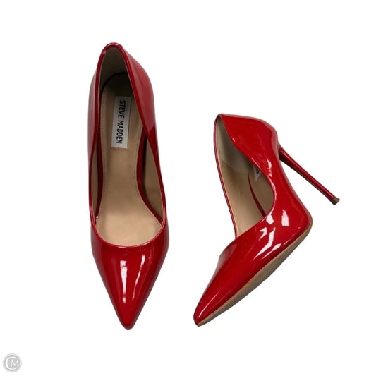 Shoes Heels Stiletto By Steve Madden In Red, Size: 8.5
