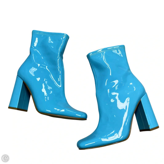 Boots Ankle Heels By Steve Madden In Blue, Size: 8.5
