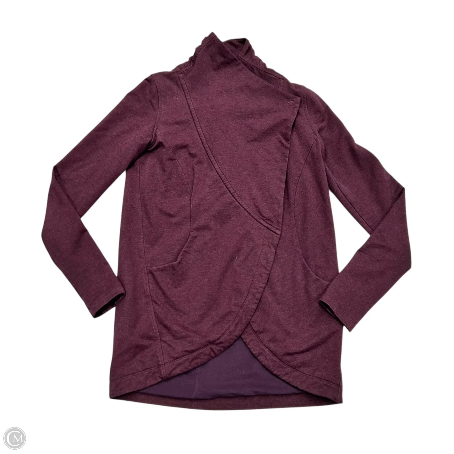 Athletic Jacket By Lululemon In Maroon, Size: S