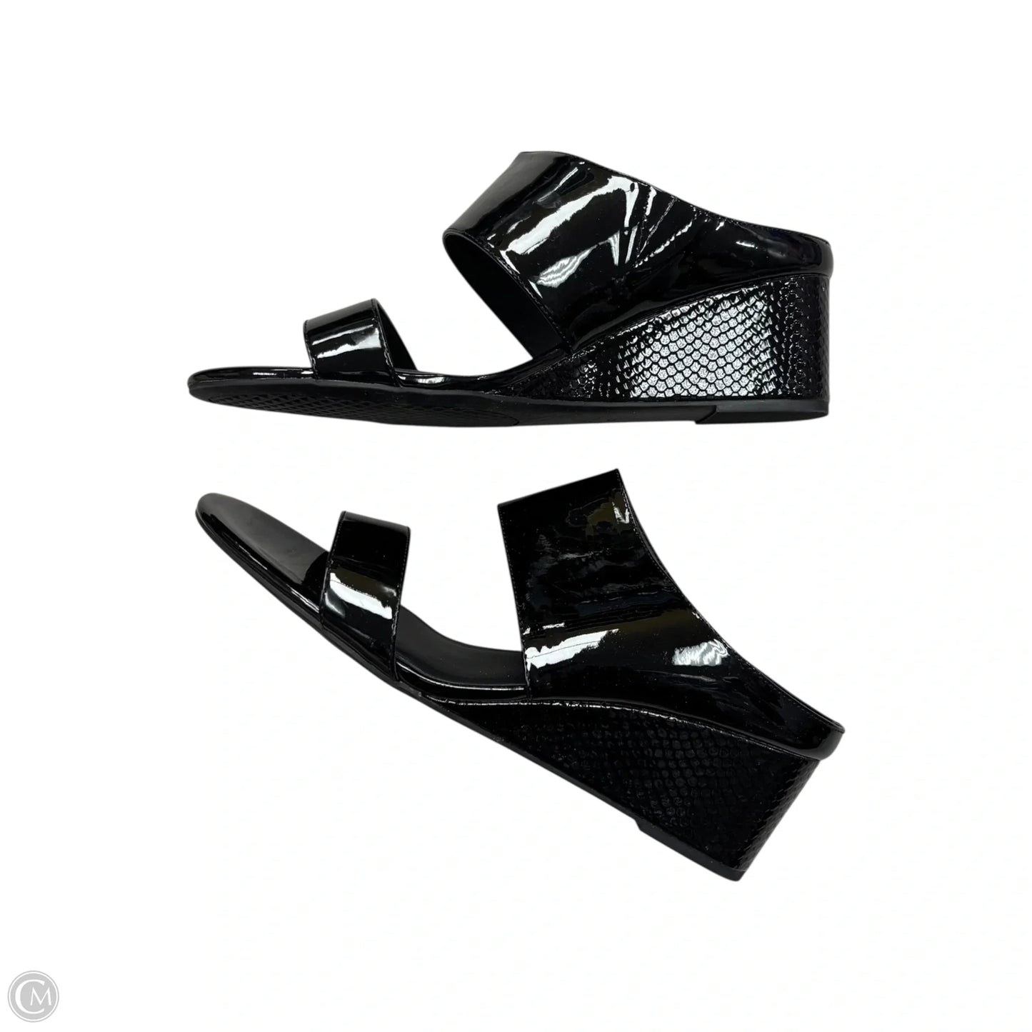 Sandals Heels Wedge By Aerosoles In Black, Size: 12