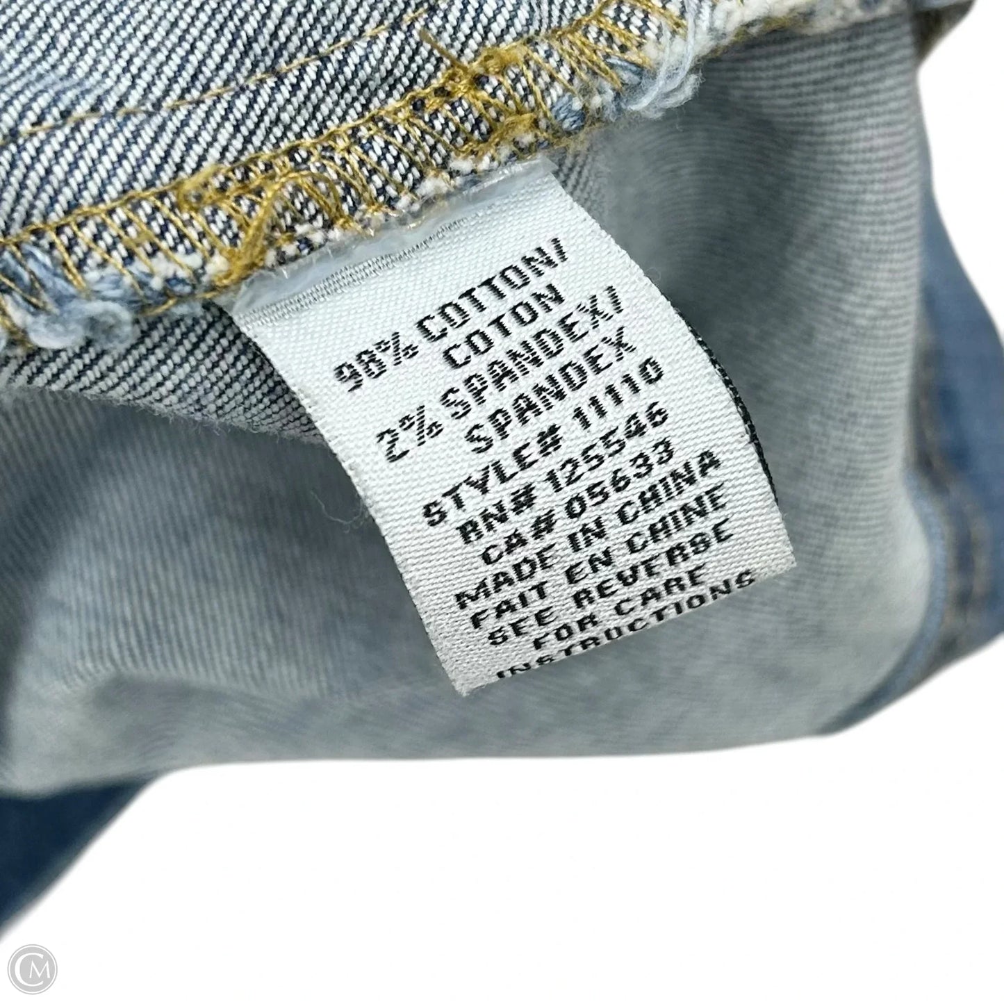 Jacket Denim By Habitat In Blue Denim, Size: L