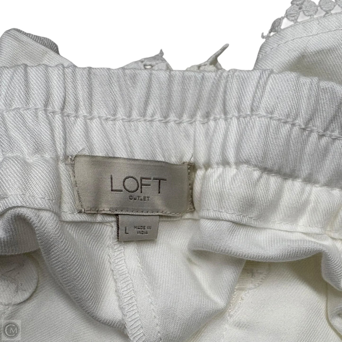 Shorts By Loft In White, Size: L