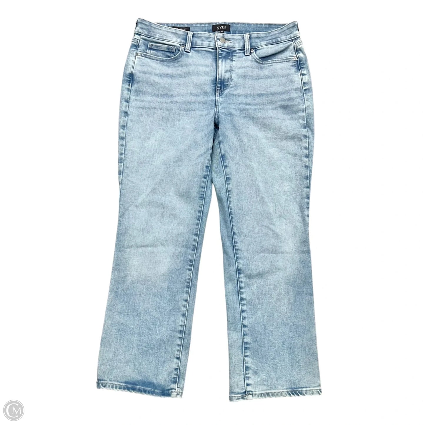 Jeans Straight By Not Your Daughters Jeans In Blue Denim, Size: 10