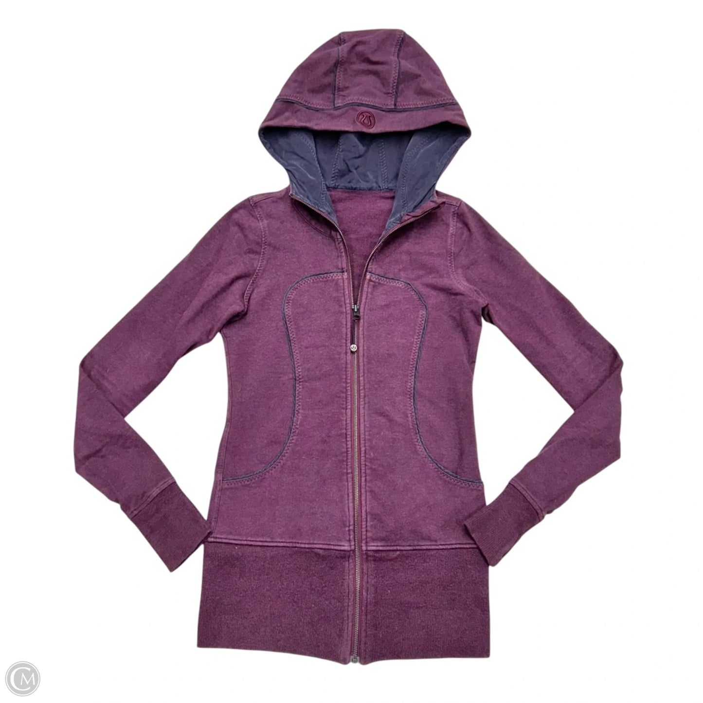 Athletic Jacket By Lululemon In Purple, Size: S