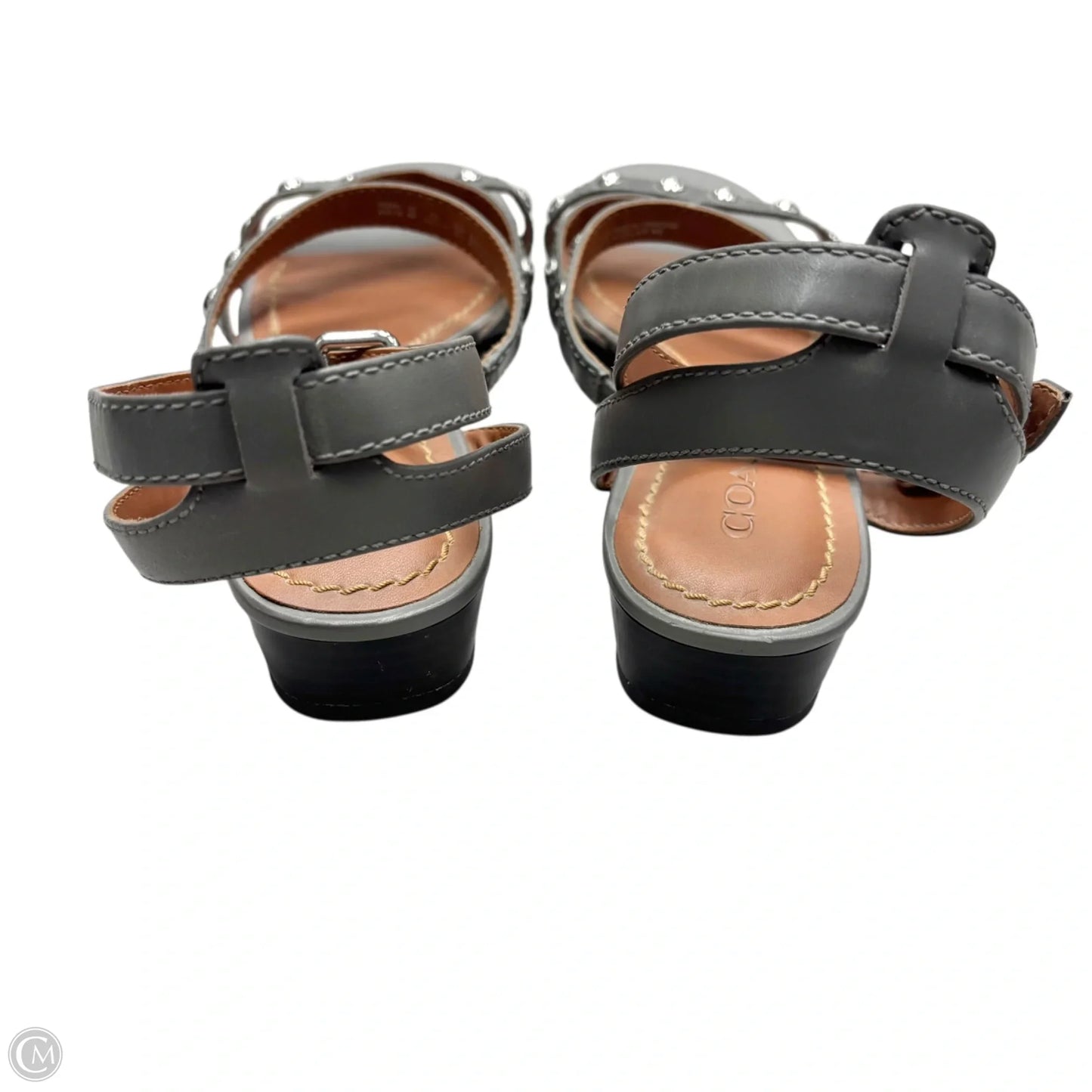 Sandals Designer By Coach In Grey, Size: 8
