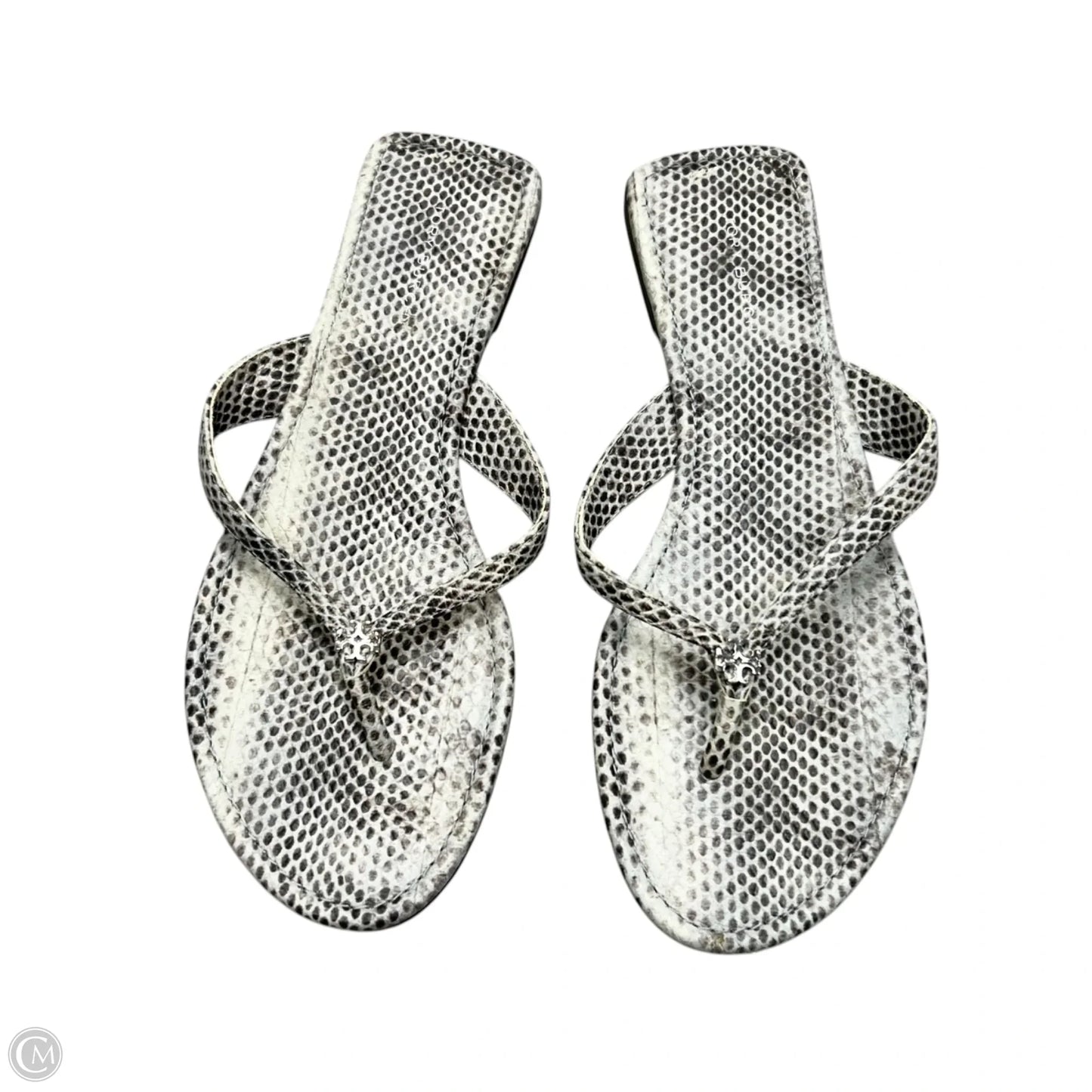 Sandals Designer By Tory Burch In Snakeskin Print, Size: 7
