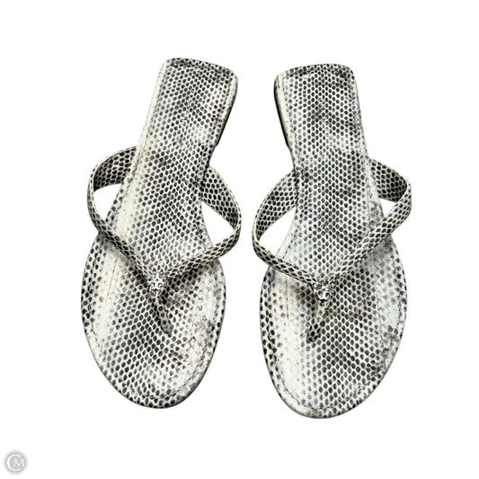 Sandals Designer By Tory Burch In Snakeskin Print, Size: 7