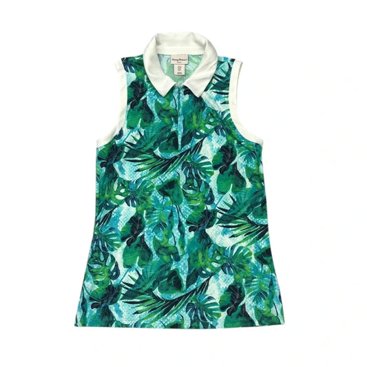 Athletic Top Short Sleeve By Tommy Bahama In Blue & Green, Size: S