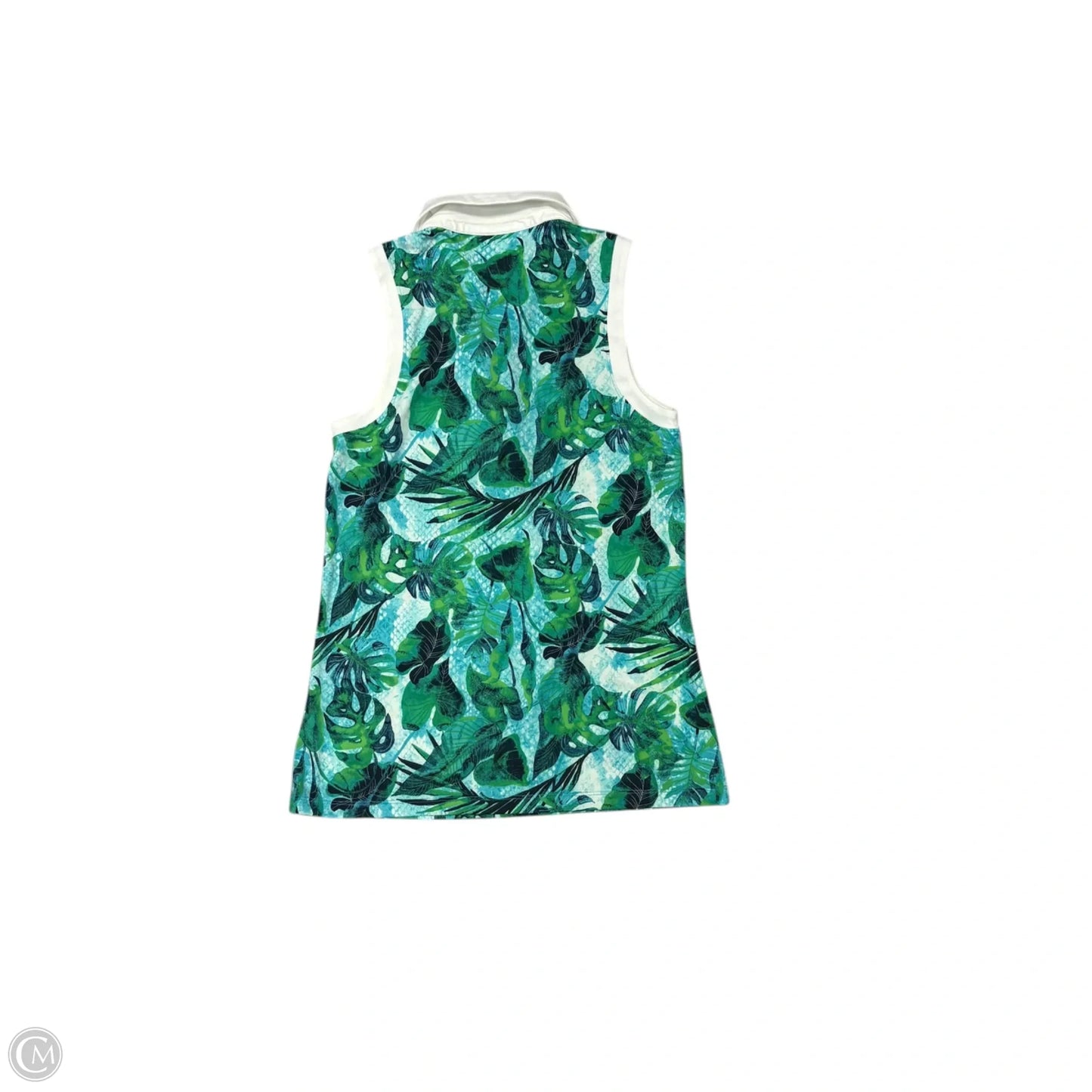 Athletic Top Short Sleeve By Tommy Bahama In Blue & Green, Size: S