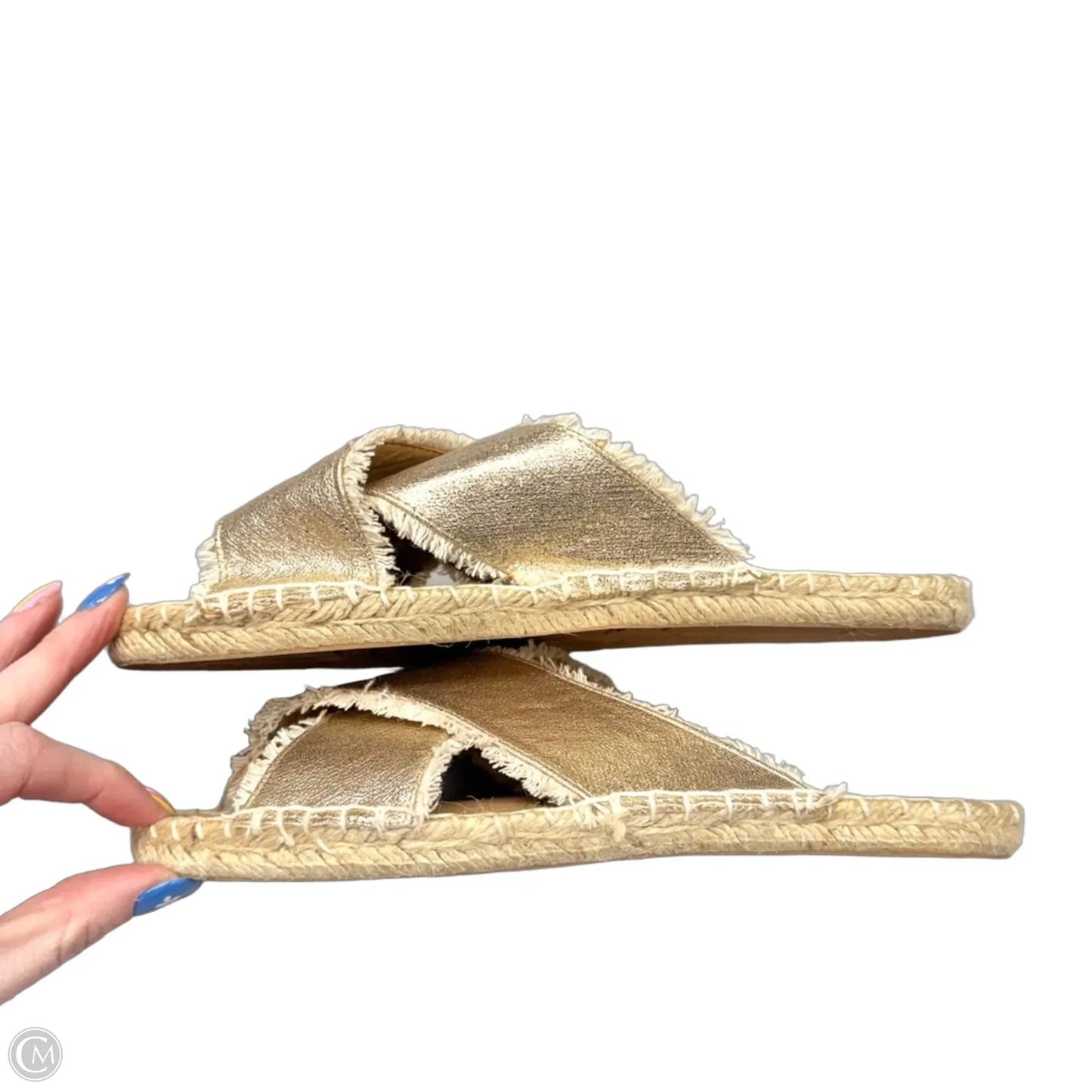 Sandals Flats By Olivia Miller In Gold, Size: 6