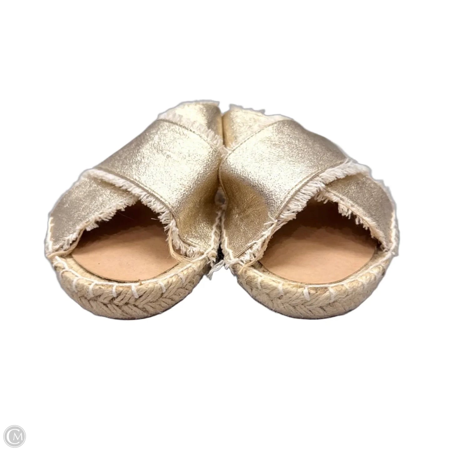 Sandals Flats By Olivia Miller In Gold, Size: 6
