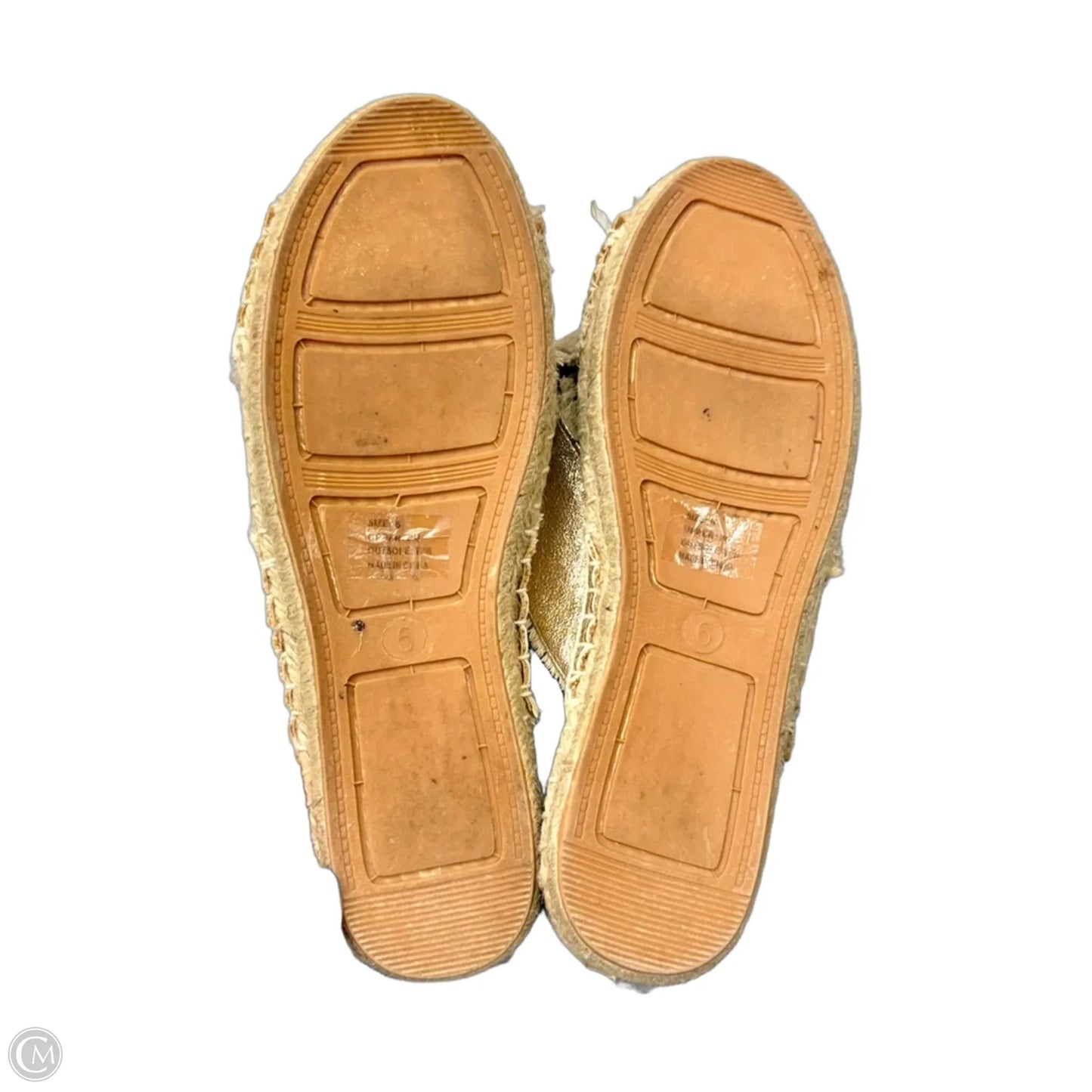 Sandals Flats By Olivia Miller In Gold, Size: 6