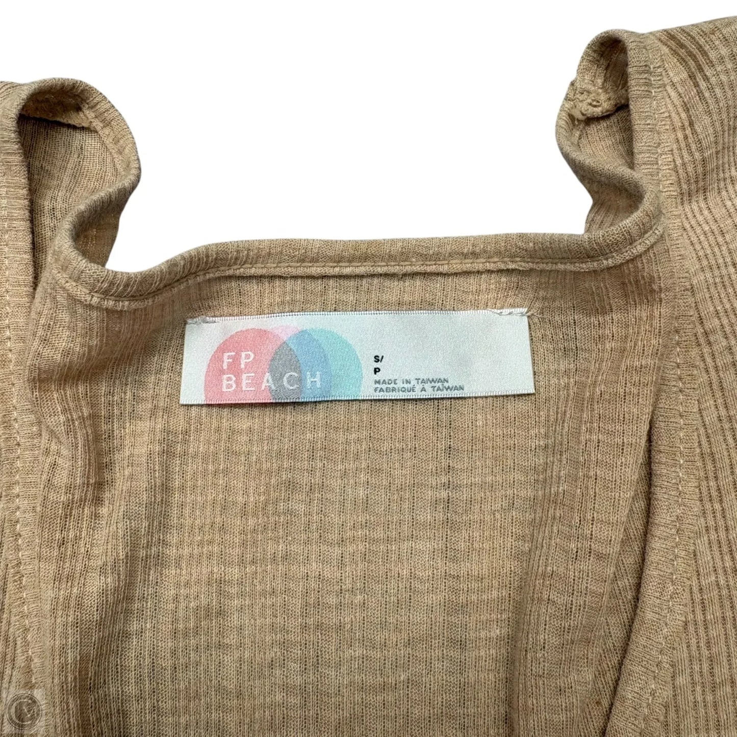 Top Long Sleeve By Free People In Tan, Size: S