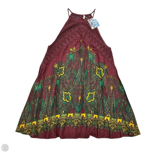 Dress Casual Short By Free People In Maroon, Size: Xs