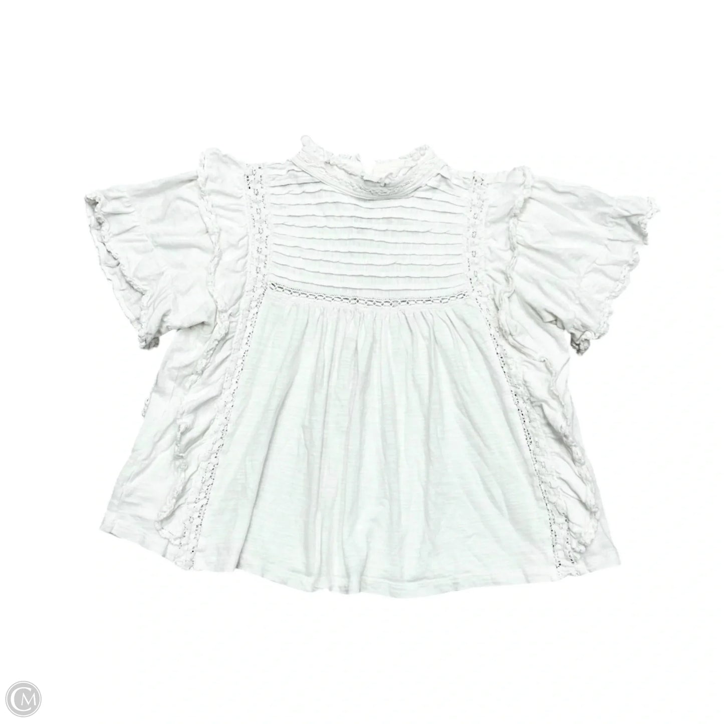 Top Short Sleeve By Free People In White, Size: Xs