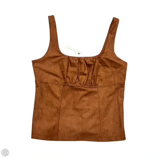 Top Sleeveless By Pilcro In Brown, Size: M