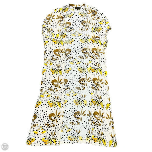 Kimono By Bel Kazan In Cream & Yellow, Size: Osfm