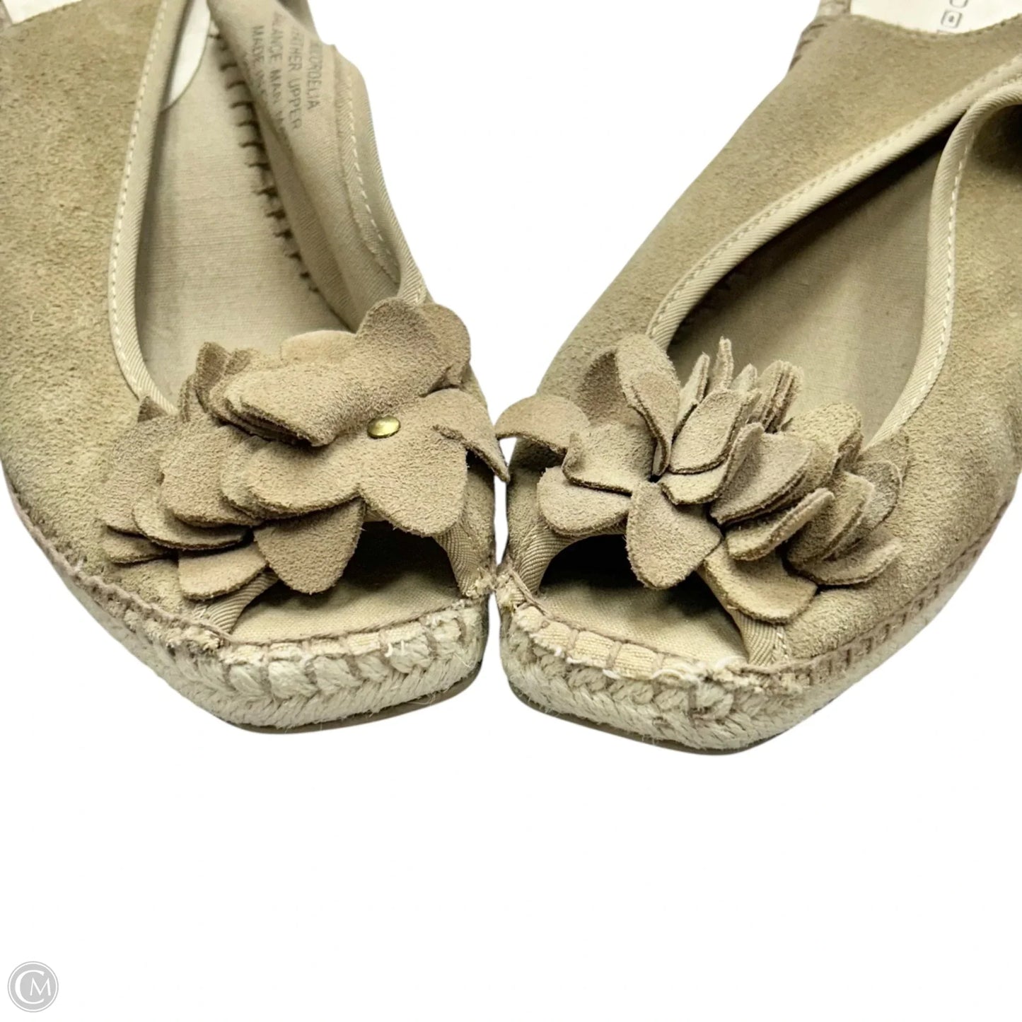 Sandals Heels Wedge By Bandolino In Tan, Size: 9