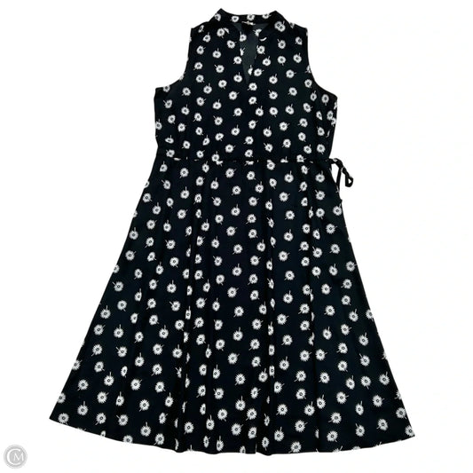 Dress Casual Maxi By Anne Klein In Black & White, Size: L