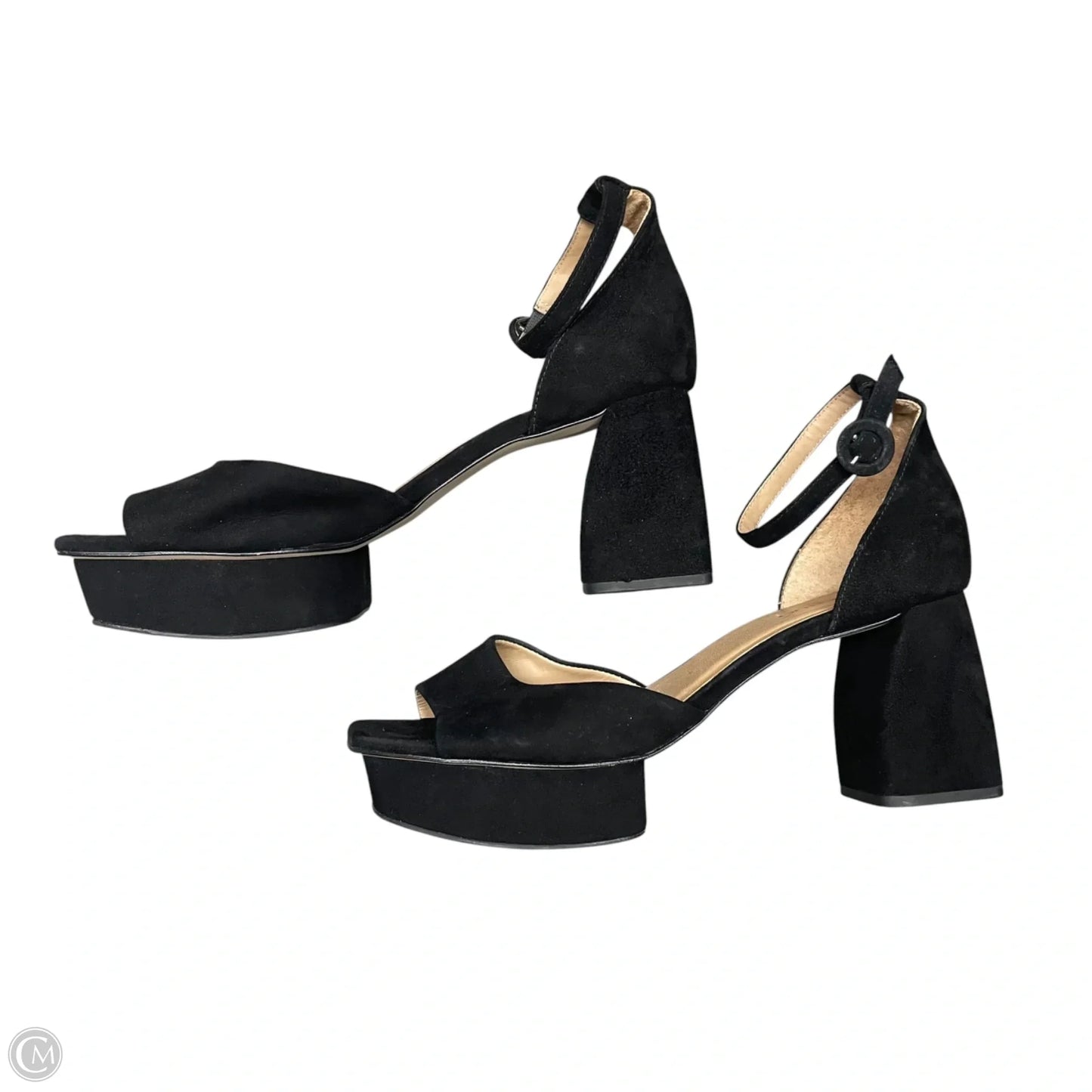 Sandals Heels Block By Bernardo In Black, Size: 9.5