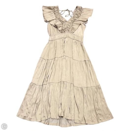 Dress Casual Maxi By Tahari In Tan, Size: L