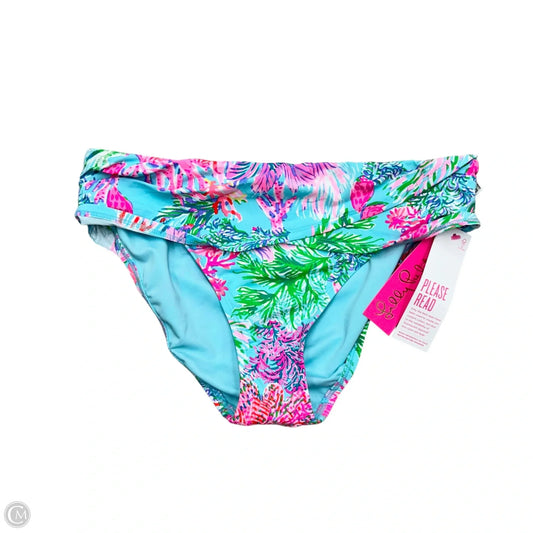 Swim Bottom Designer By Lilly Pulitzer In Blue & Pink, Size: 8